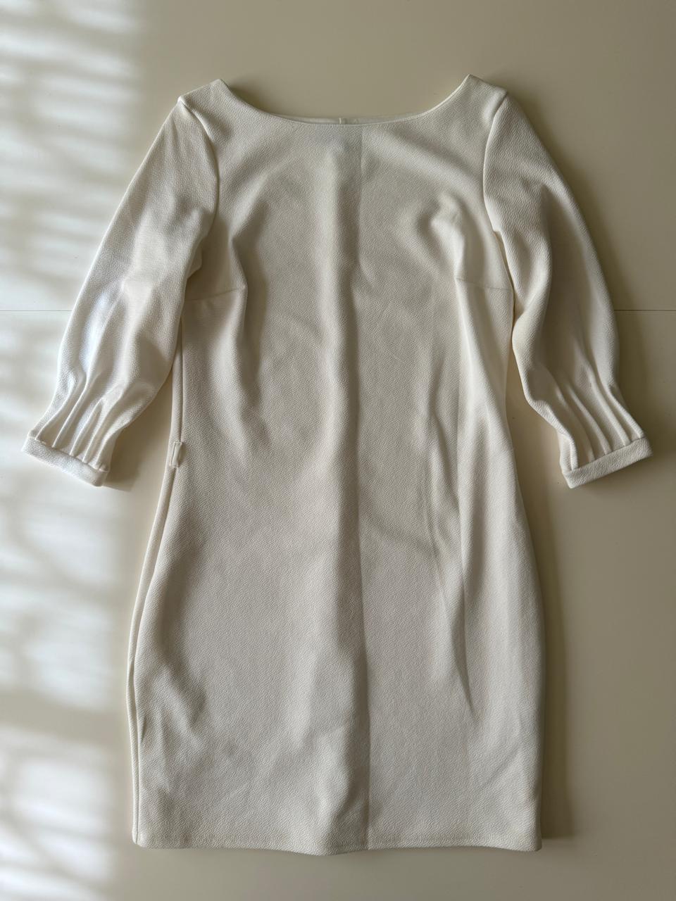 Vestido blanco ejecutivo, Talla S, Mujer