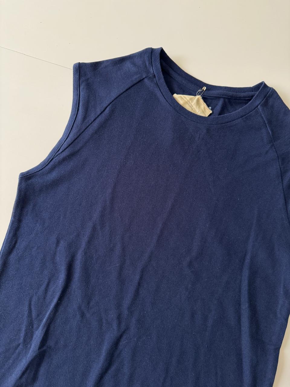 Tank deportiva azul marino, Talla XS, Hombre