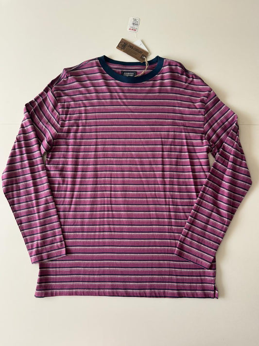 Playera rayas manga larga, Talla L, Hombre