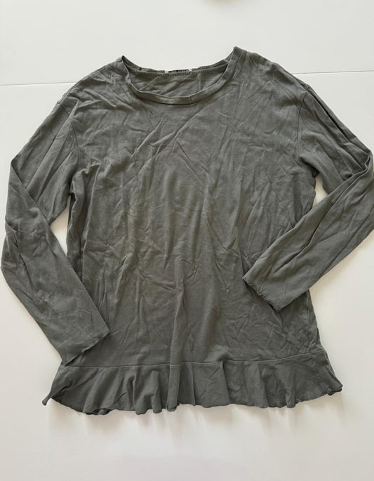 Playera manga larga verde, Talla S, Mujer