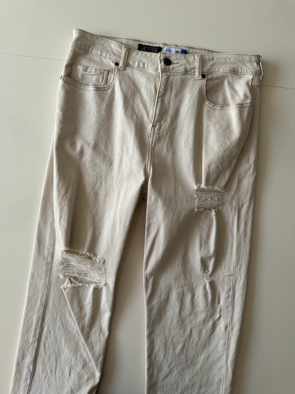 Jeans beige, Talla 32, Hombre