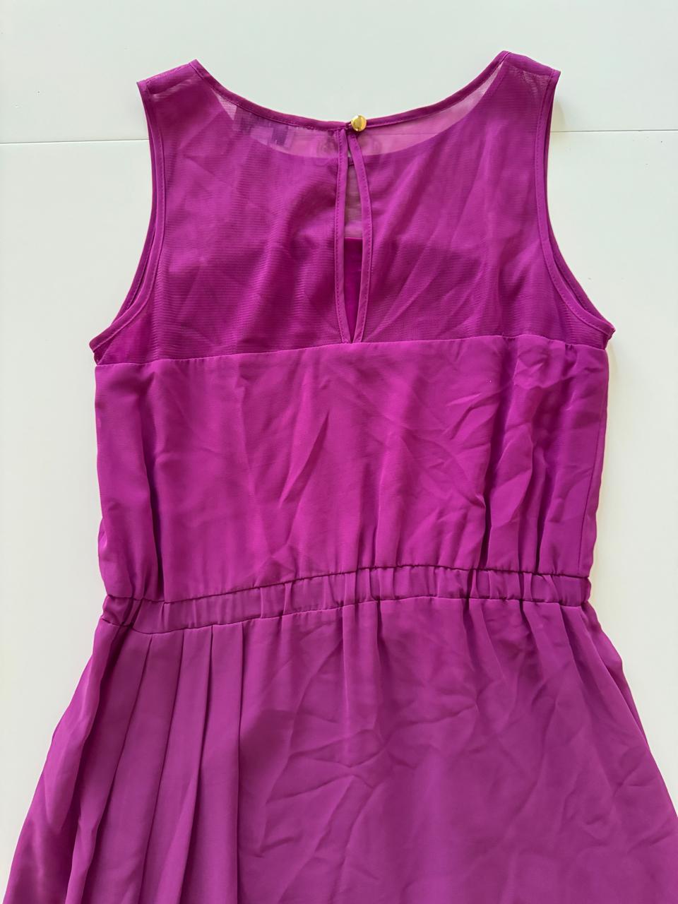 Vestido de cocktail morado, Talla L, Mujer