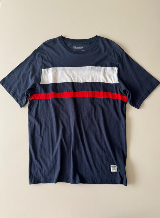 Playera con bloques de colores, Talla L, Hombre