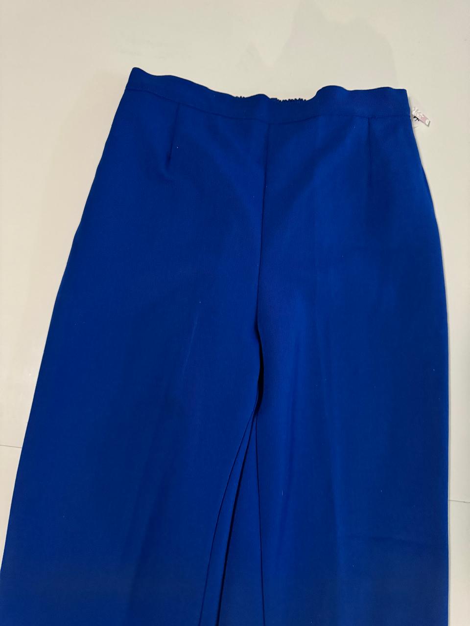 Pantalones azules, corte retro, Talla 38, 28, M/L, Mujer