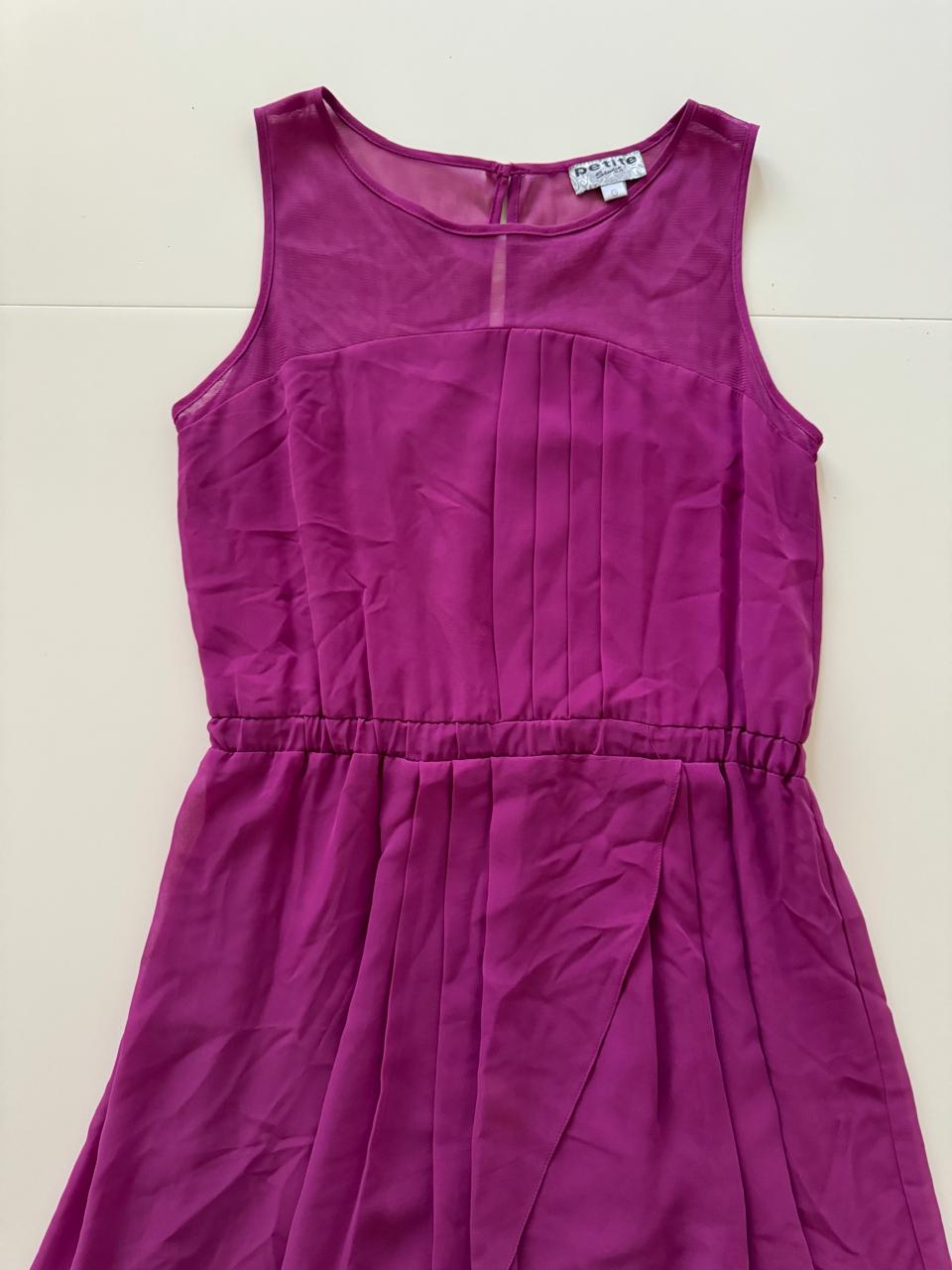 Vestido de cocktail morado, Talla L, Mujer