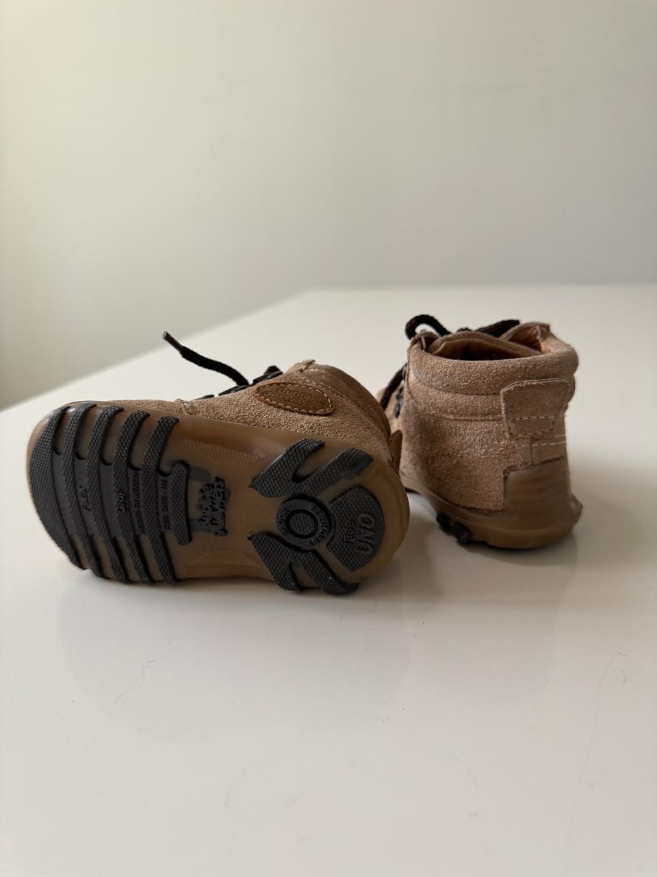 Botas beige, Talla 14cm, Niño