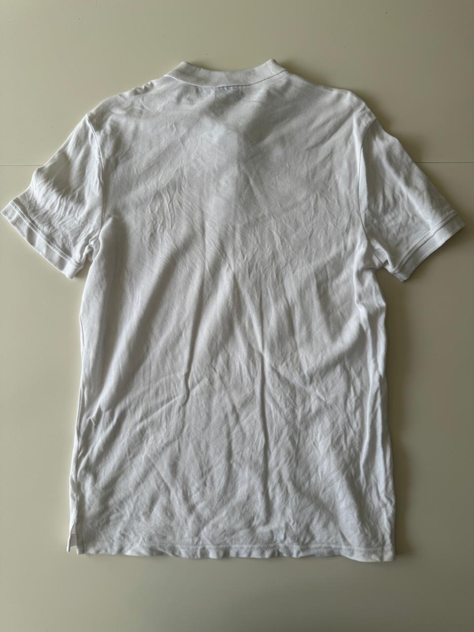 Polo basica blanca, Talla M, Hombre