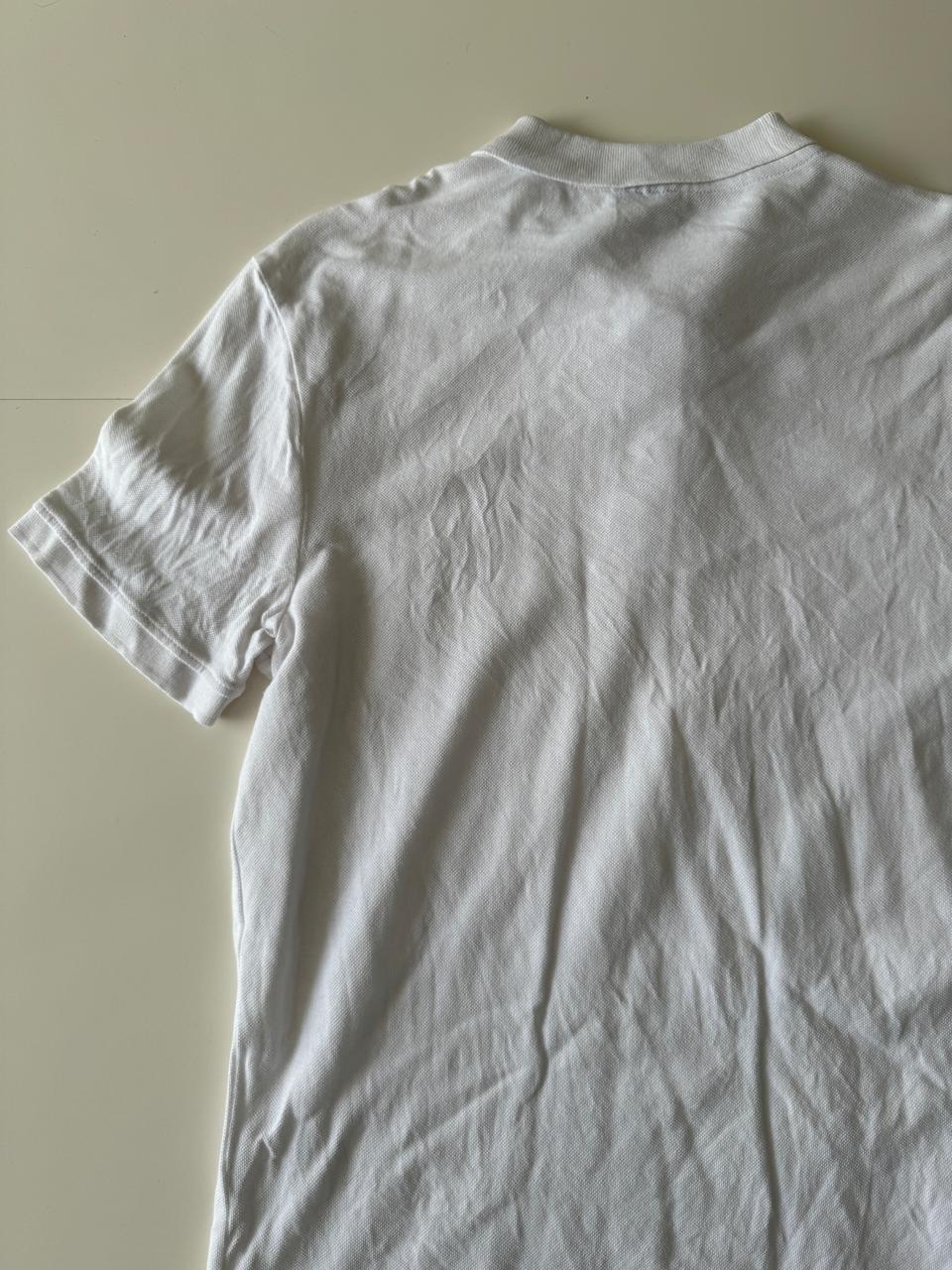 Polo basica blanca, Talla M, Hombre