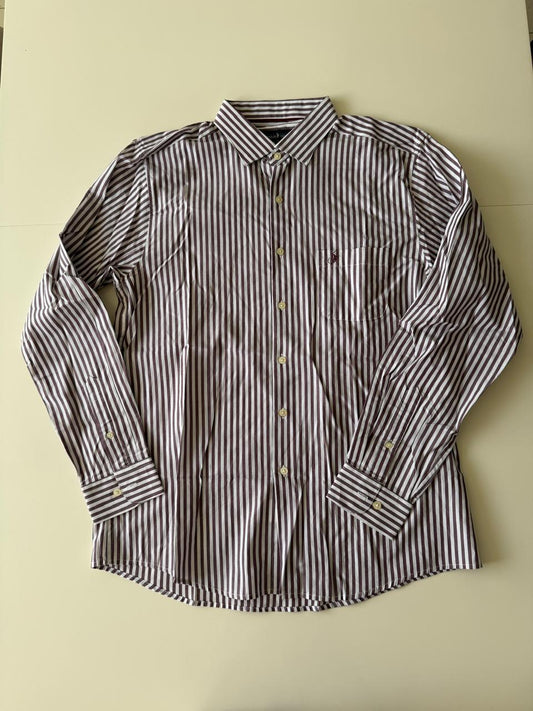 Camisa rayas de vestir, Talla XL, Hombre