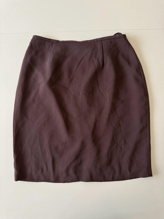 Falda de vestir cafe, Talla 12Usa, Mujer