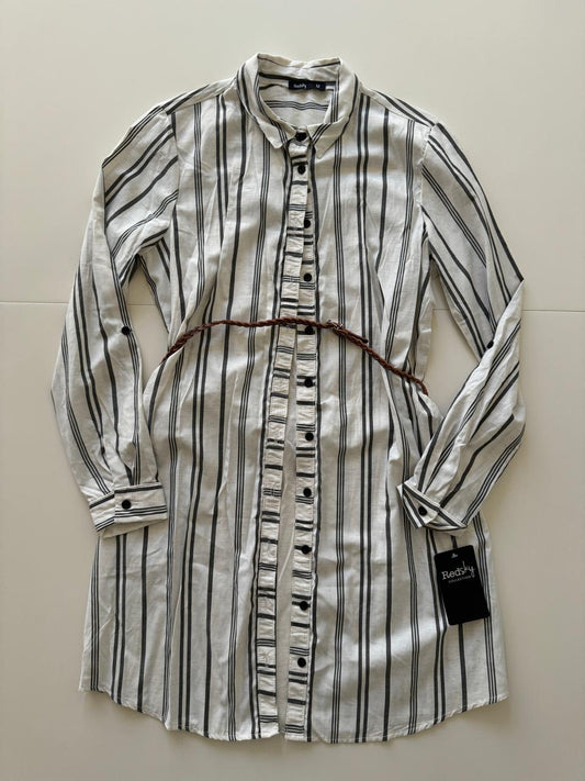 Vestido camisero de rayas, Talla M, Mujer