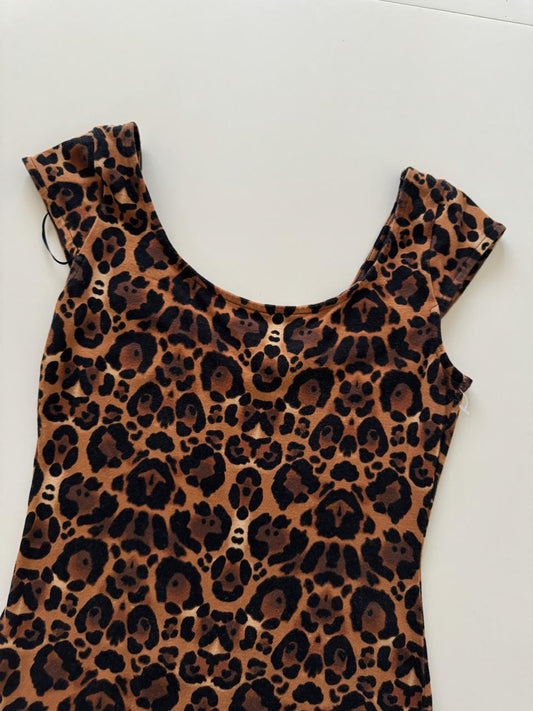 Vestido de camiseta animal print, Talla 4, S, Mujer