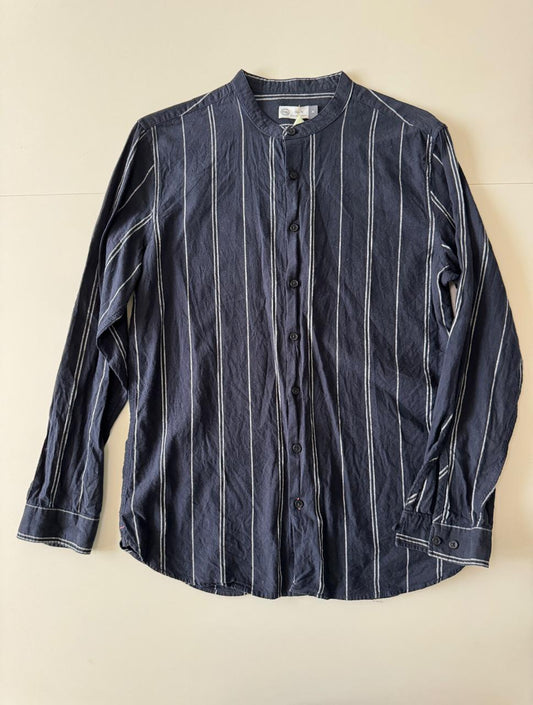 Camisa cuello mao, Talla M, Slim Fit, Hombre