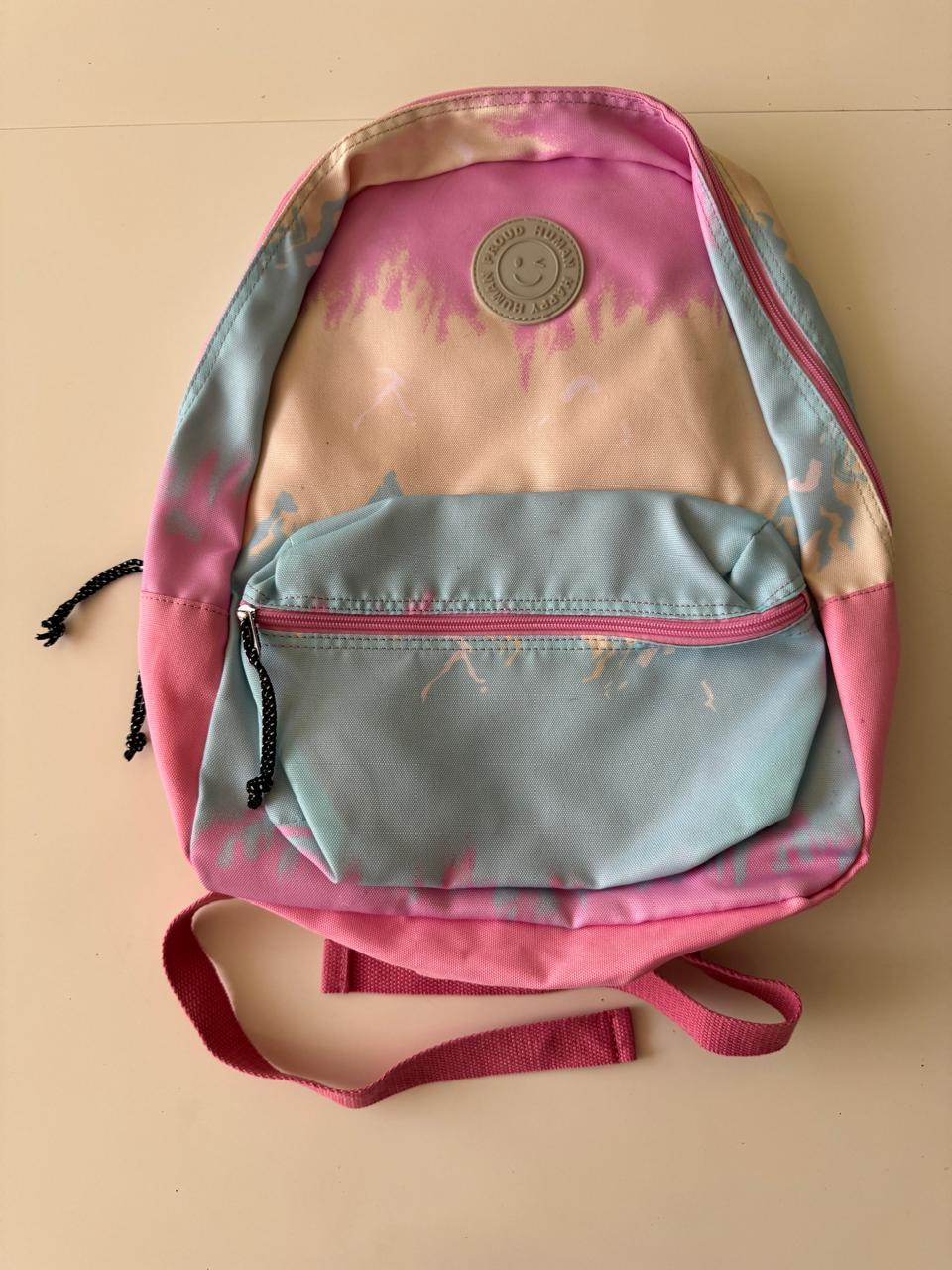 Mochila rosa tie dye