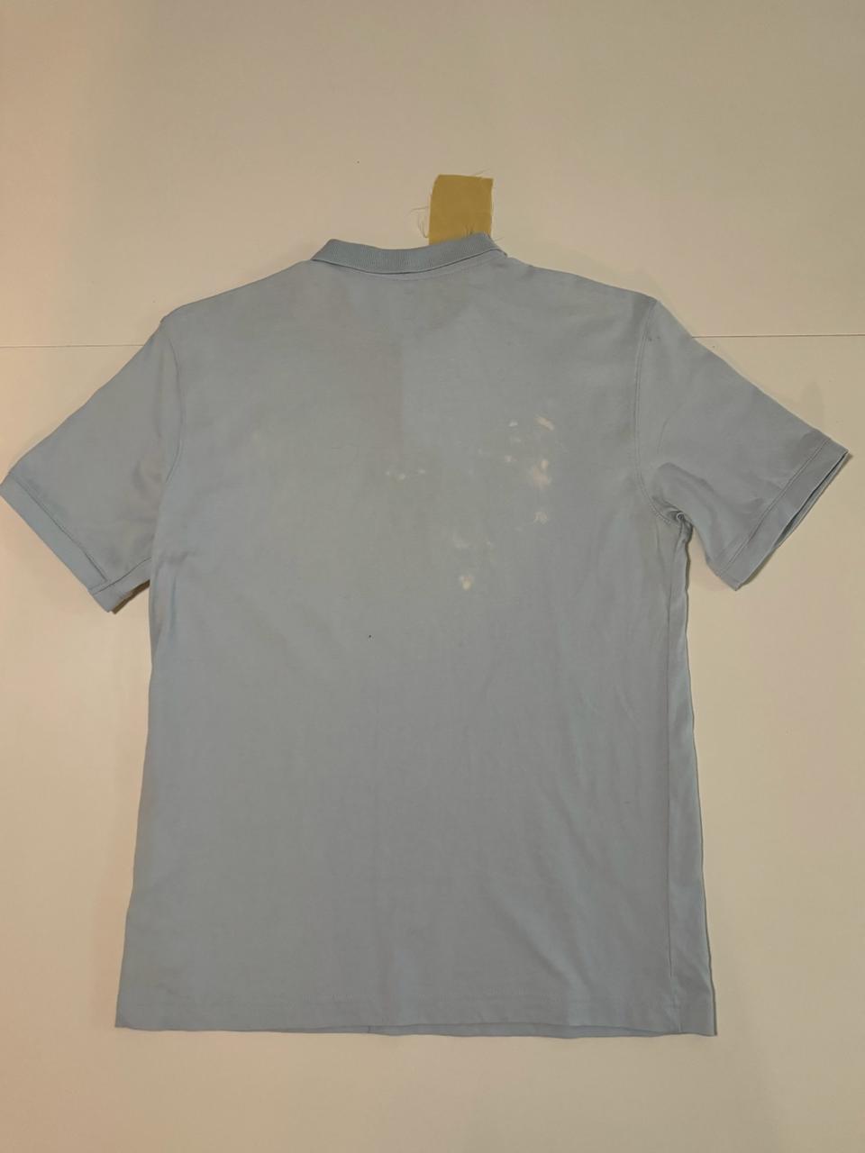 Polo celeste, Talla XS, Regular Fit, Hombre