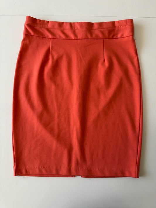 Falda de vestir naranja, Talla S, Mujer