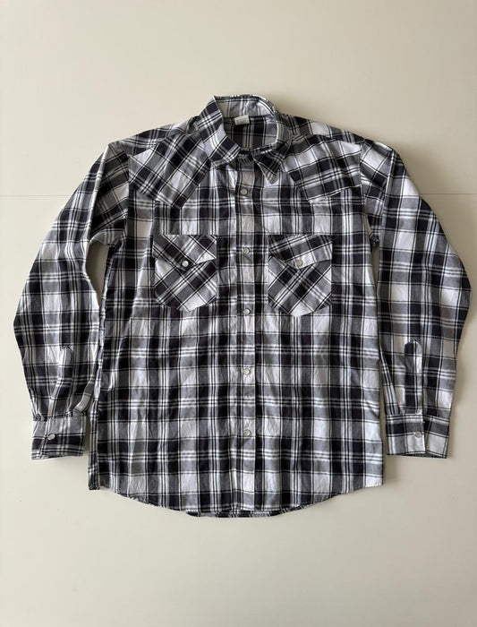 Camisa vaquera de cuadros, Talla 34, S, Hombre