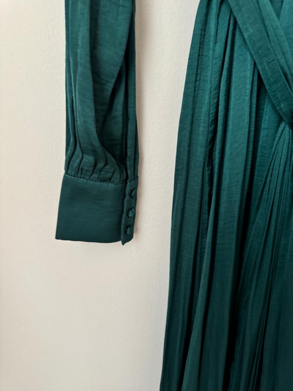 Vestido verde largo, Talla M, Mujer