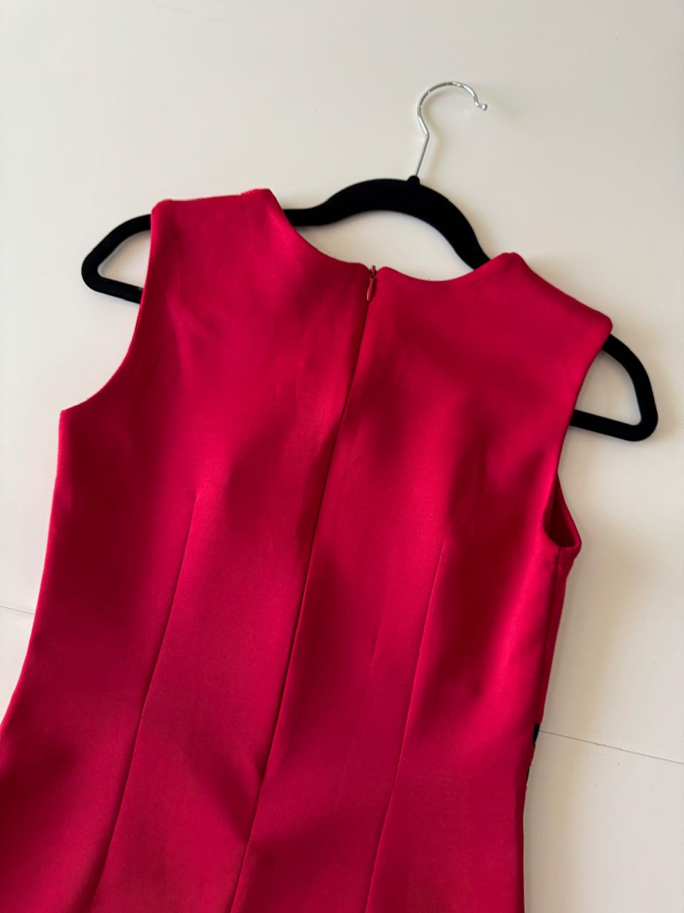 Vestido rojo ajustado, Talla 34, S/M, Mujer, Vertiche