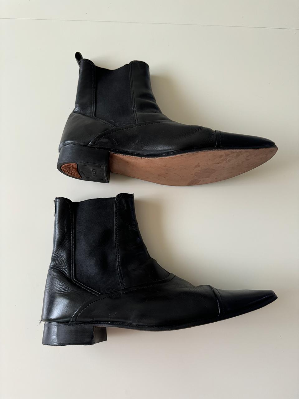 Botas estilo cubano de piel, Talla 28.5 Mx, 11 Usa, Hombre