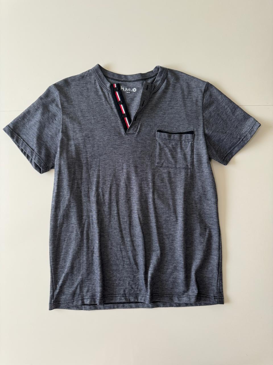 Polo gris, Talla M slim Fit, Hombre