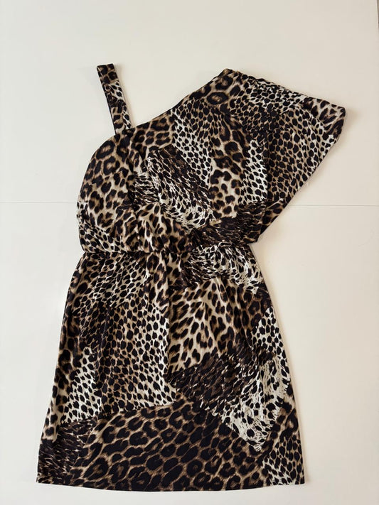 Vestido de animal print, Talla S, Mujer, Laundry by Design
