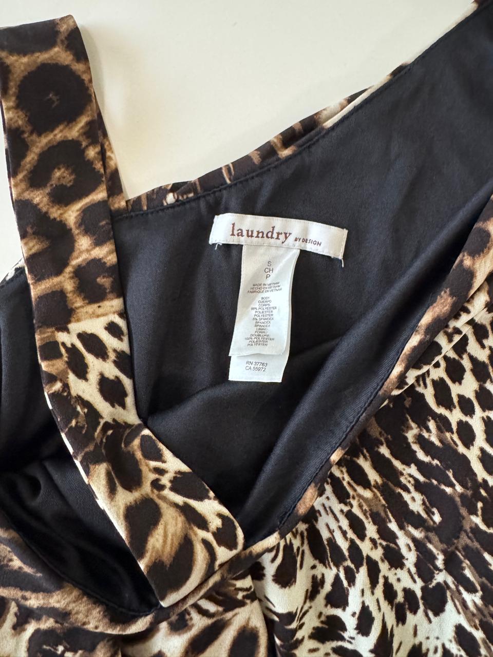 Vestido de animal print, Talla S, Mujer, Laundry by Design