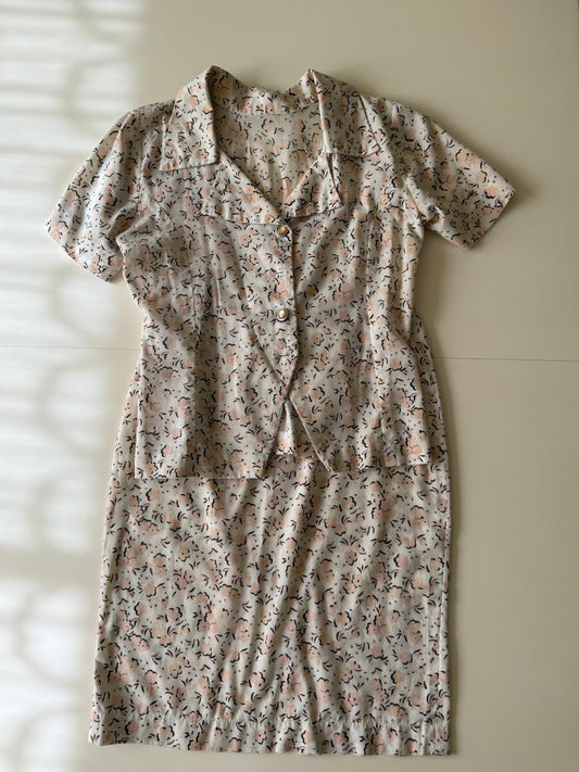 Cordinado de algodon estampado, Talla S, Mujer