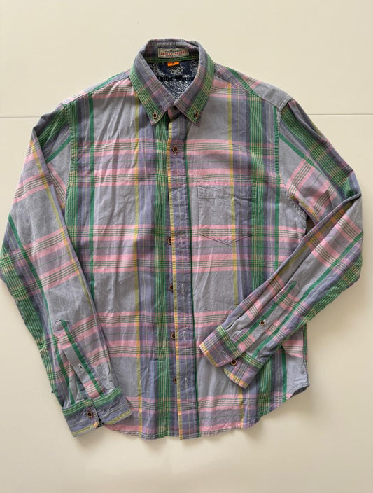 Camisa cuadros 100% algodón, Talla S, Mujer