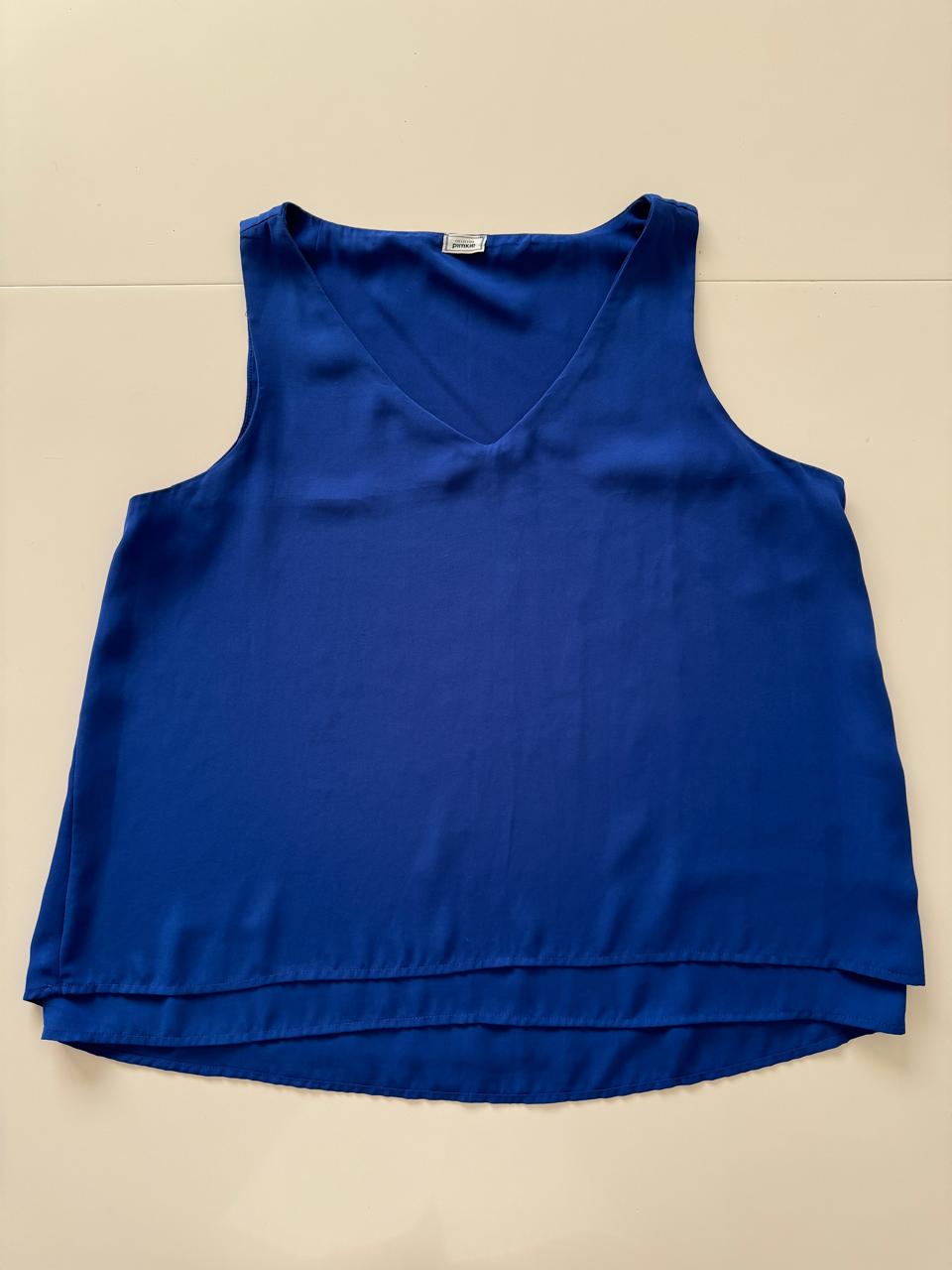 Blusa azul electrico, Talla L, Mujer