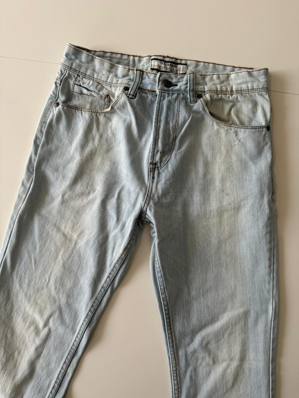 Jeans claros deslavados, Talla 30, Hombre