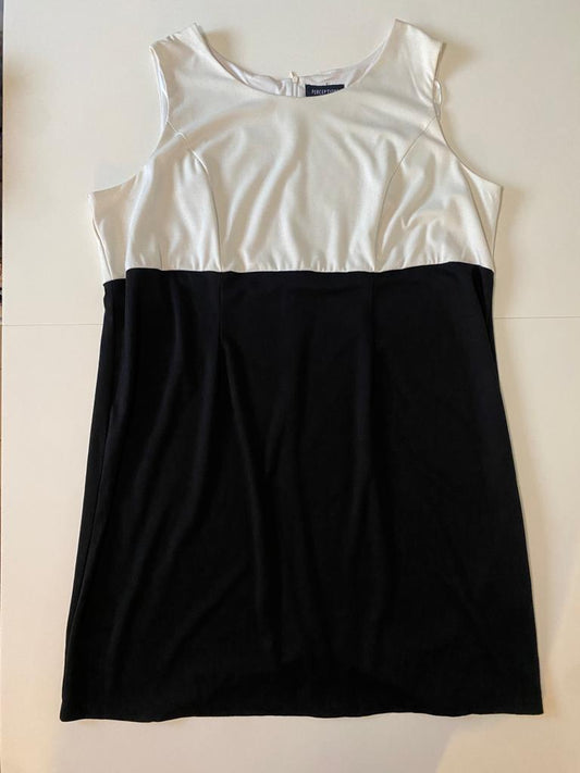 Vestido bicolor, Talla 3XL, Mujer, Talla extra