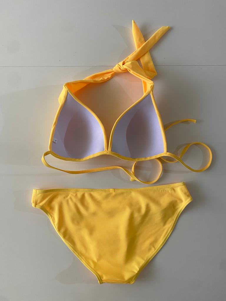 Bikini amarillo, Talla XL, Mujer