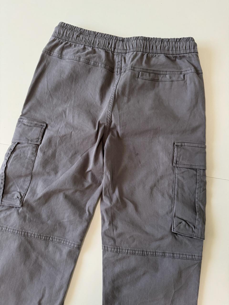 Pantalones cargo gris, Talla XS, 29Mx, Hombre