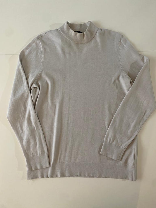 Sweter ligero cuello alto, Talla M, Slim Fit, Hombre