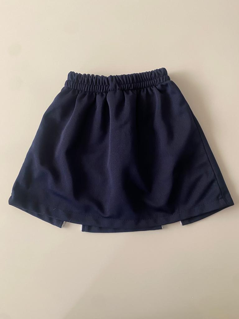 Short falda de uniforme azul marino, Talla 4 años, Niña