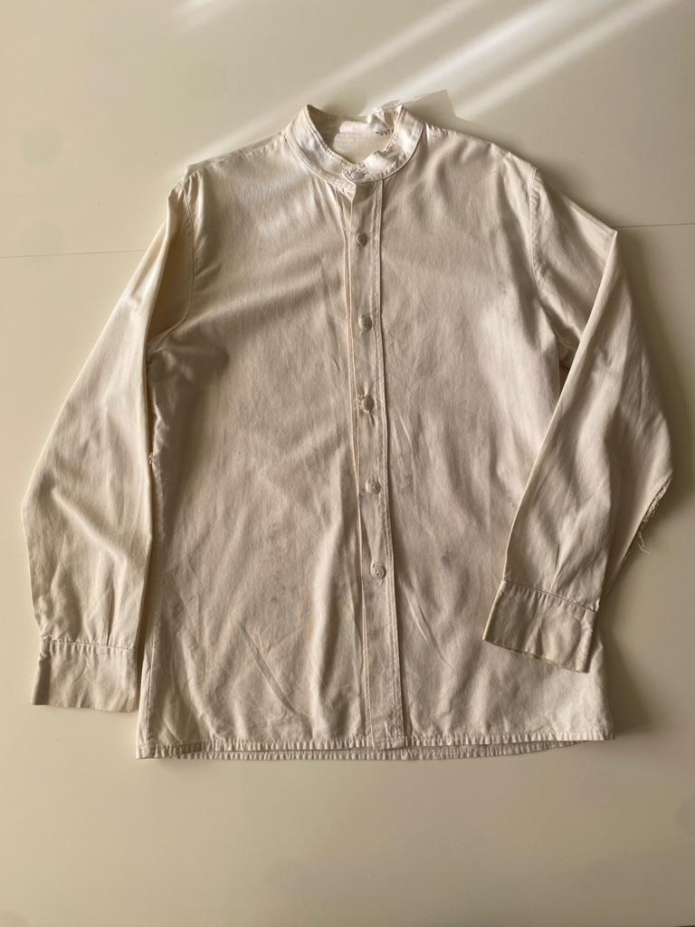 Sólo RENTA camisa de lino, epoca, Talla S, Hombre