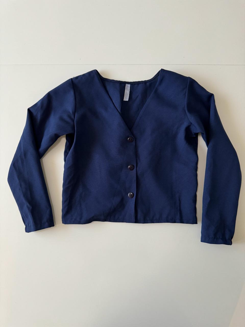 Blusa azul marino, Talla 10-12 años, Niña