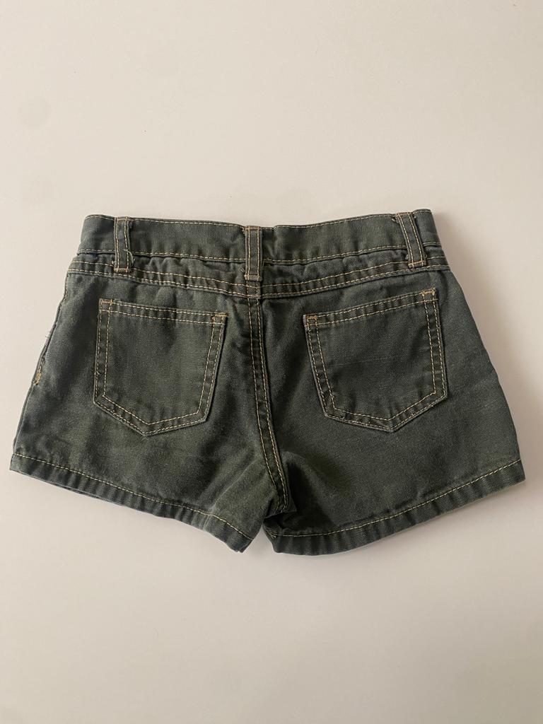 Shorts verde militar, Talla 5 años, Niña