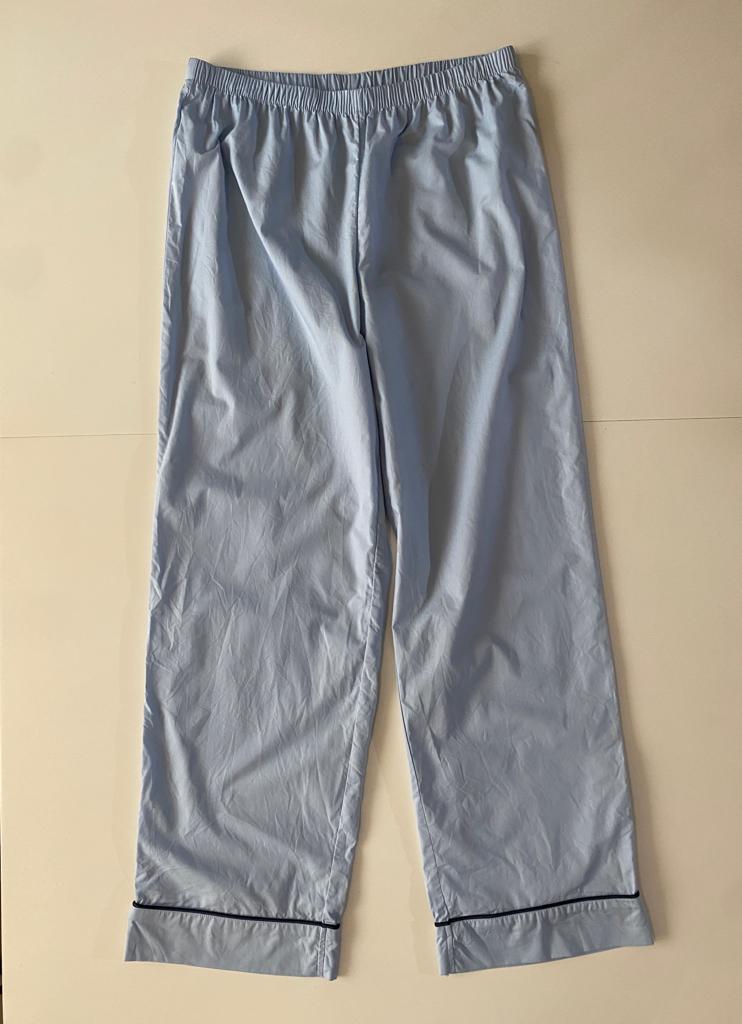 Pantalon de pijama celeste, Talla M, Mujer