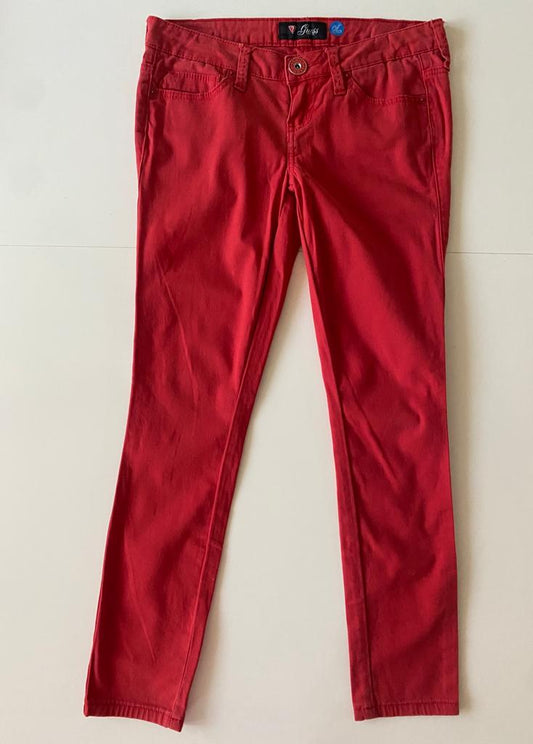 Capri skinny rojos, Talla 26Mx, Mujer
