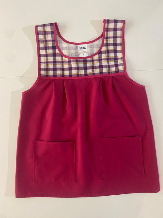 Mandil rosa, Unitalla, Mujer