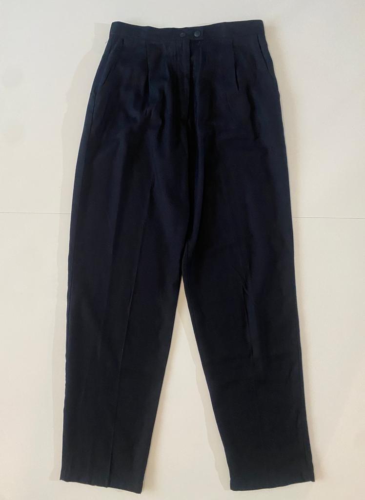 Pantalones de vestir con pinzas, Talla S/M, Mujer