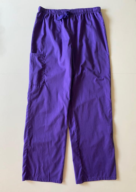 Pantalones medicos morados, Talla XL, Mujer