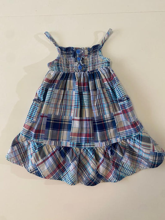 Vestido de cuadros, Talla 18 meses, Bebé