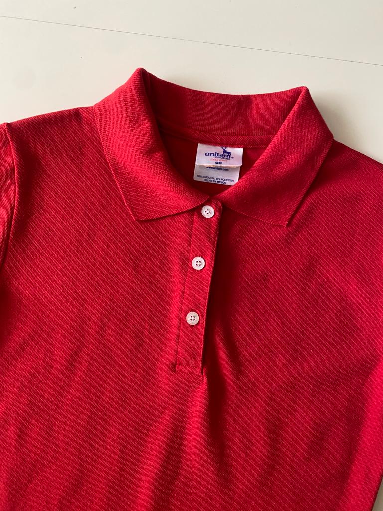 Polo roja, Talla S, Mujer