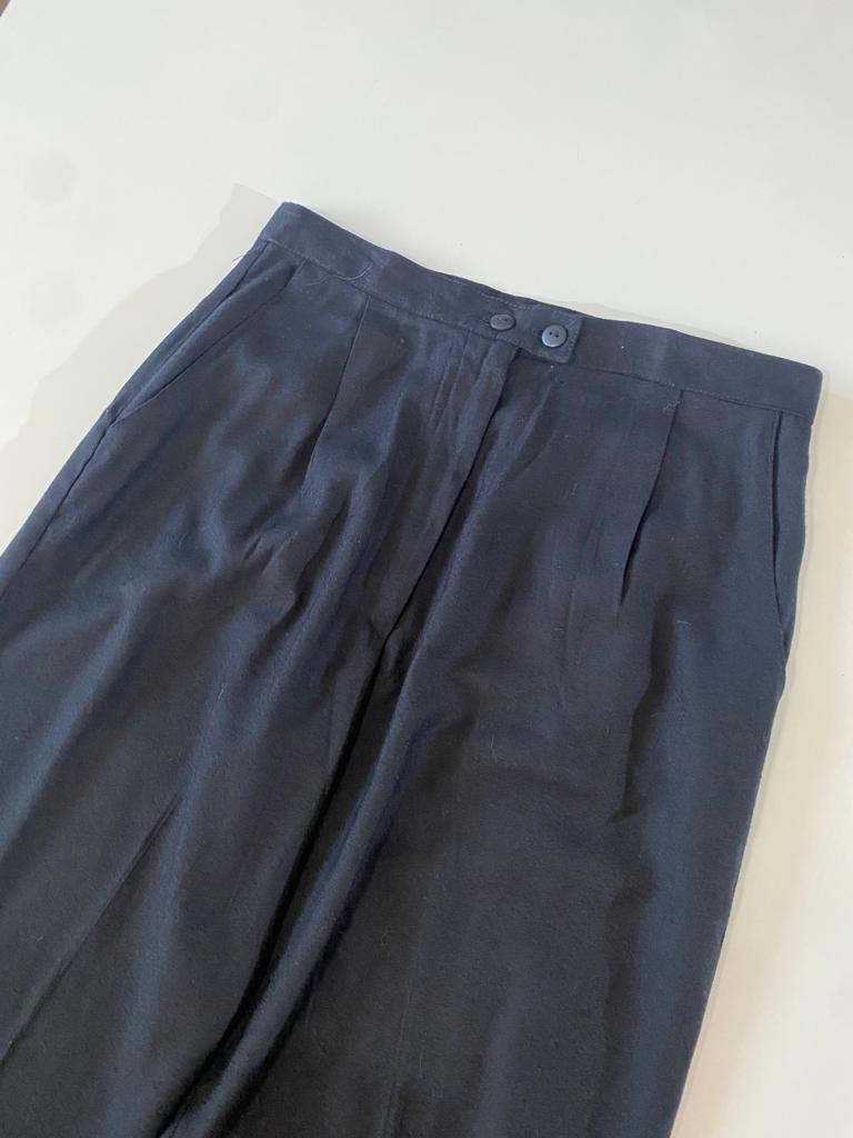 Pantalones de vestir con pinzas, Talla S/M, Mujer