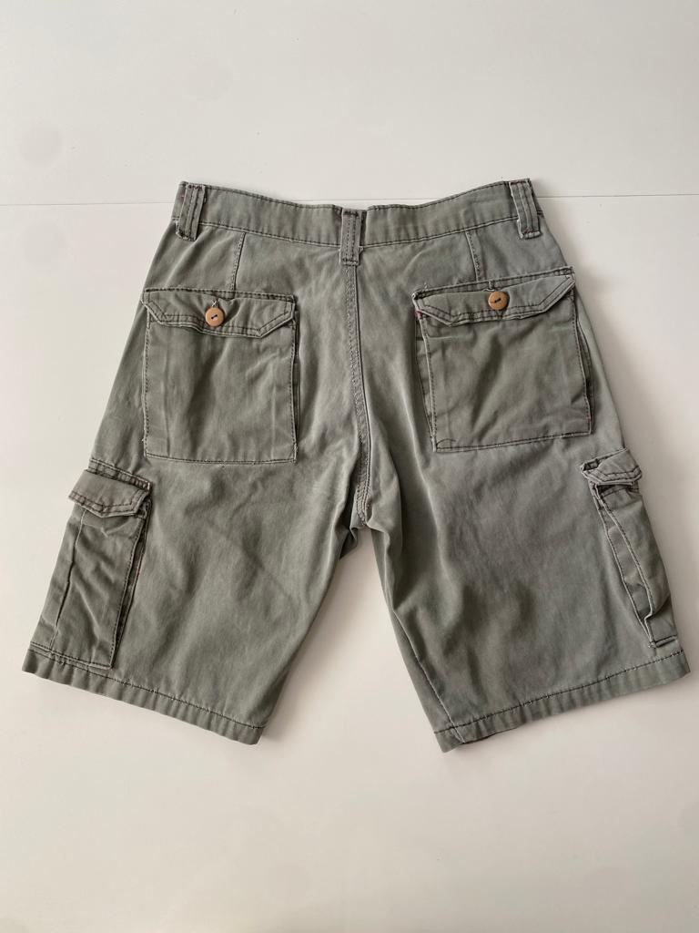 Shorts cargo verdes, Talla 30, Hombre