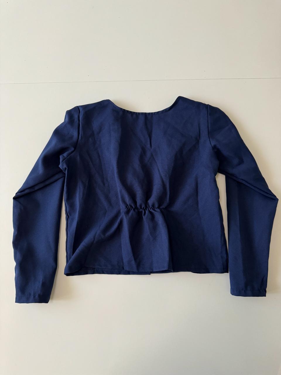 Blusa azul marino, Talla 10-12 años, Niña