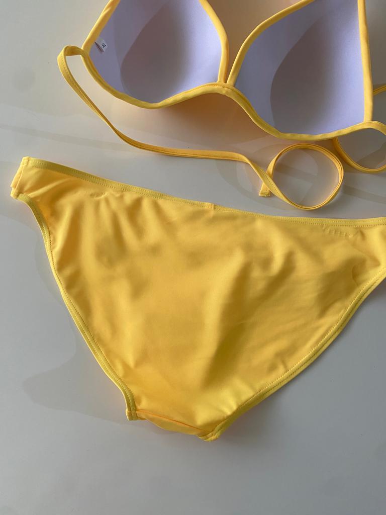 Bikini amarillo, Talla XL, Mujer